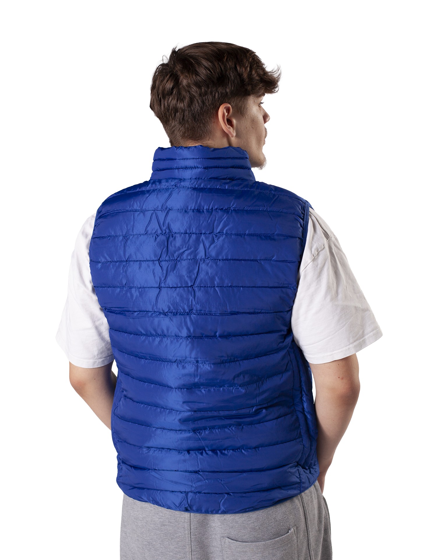 Steppweste blau mit Stick BTU